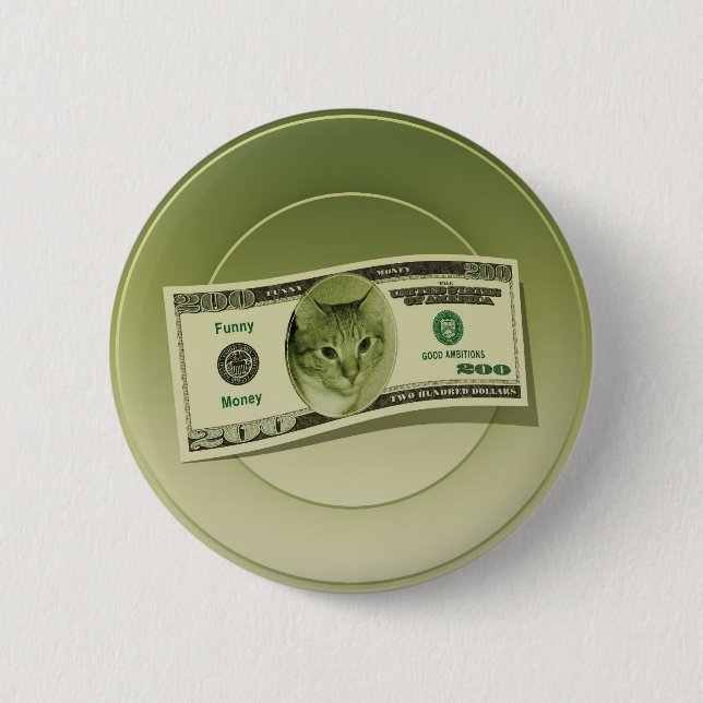 Funny Money Pinback Button (Front)