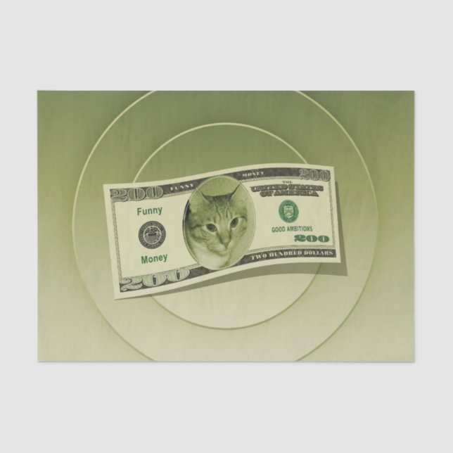 Funny Money Tissue Paper (Front)