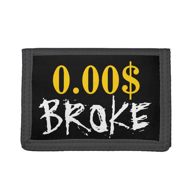 Funny money wallets and coin purses | Broke (Front)