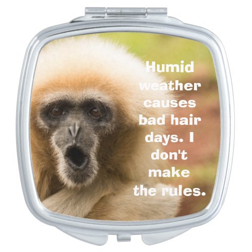 Funny Monkey Bad Hair Day Mirror