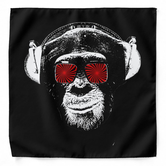 Funny monkey bandana (Front)