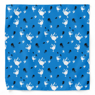 Funny Monkey blue backgraund Bandana