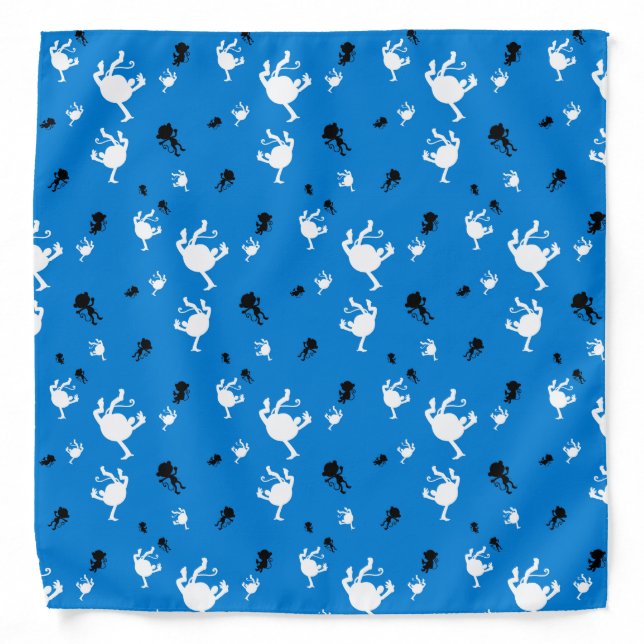 Funny Monkey blue backgraund Bandana (Front)
