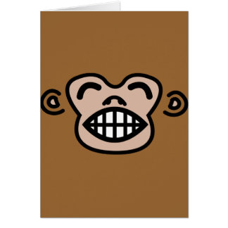 funny monkey. cards