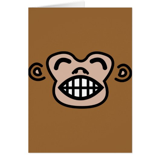 funny monkey. cards (Front)