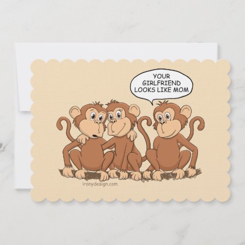 Funny Monkey Cartoon Design