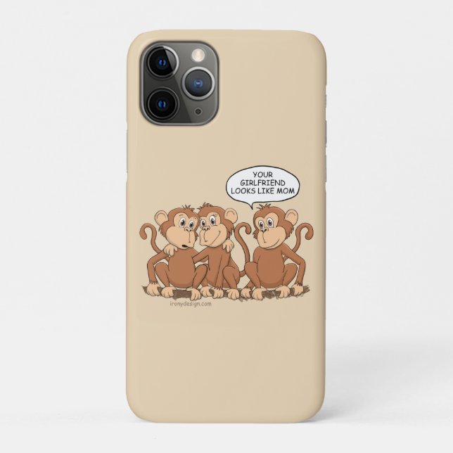 Funny Monkey Cartoon Design Case-Mate iPhone Case (Back)