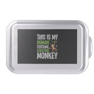 Funny Monkey Costume Halloween Vector Cake Pan