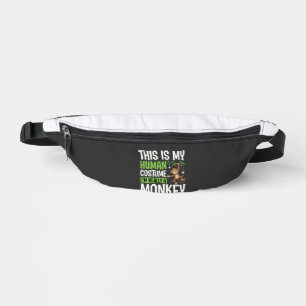 Funny Monkey Costume Halloween Vector Fanny Pack