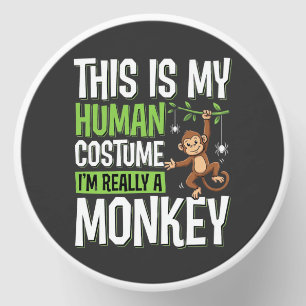 Funny Monkey Costume Halloween Vector Mini Candle Favors