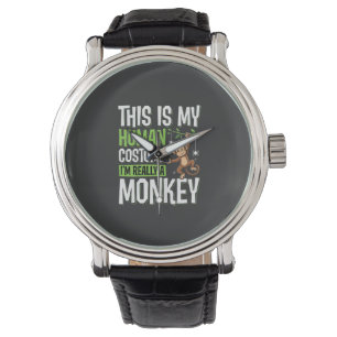 Funny Monkey Costume Halloween Vector Watch