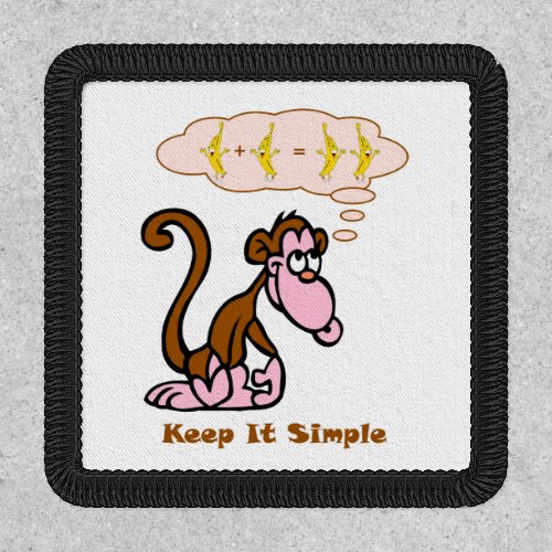 Funny Monkey Counting Bananas Patch