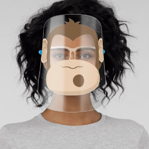 Funny Monkey Cute Halloween Costume Makeup Face Shield
