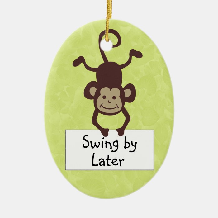 Funny Monkey Door Hanger Christmas Ornaments