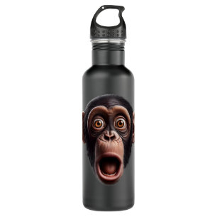 Funny Monkey Face chimpanzee Stainless Steel Water Bottle