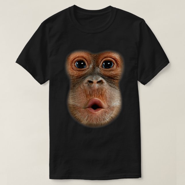 Funny Monkey Face Viral Meme Art T-Shirt (Design Front)