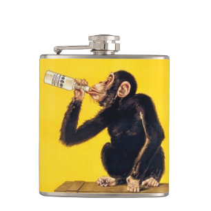 Funny monkey flask