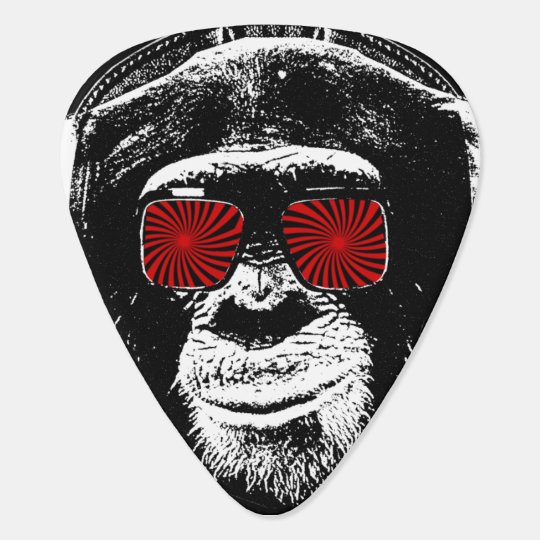 Funny monkey guitar pick