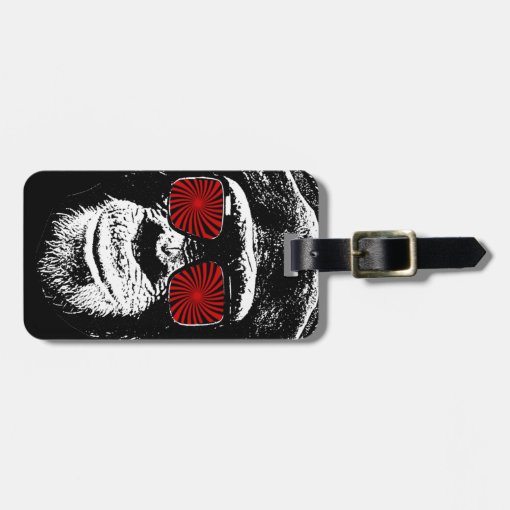 Funny monkey luggage tag Zazzle