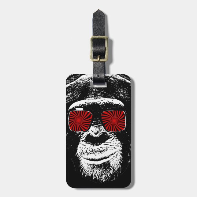 Funny monkey luggage tag (Front Vertical)