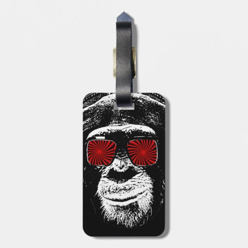 Funny monkey luggage tag | Zazzle