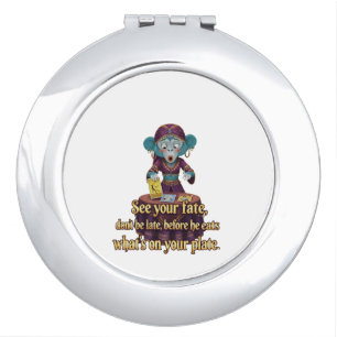Funny Monkey Mystic Compact Mirror