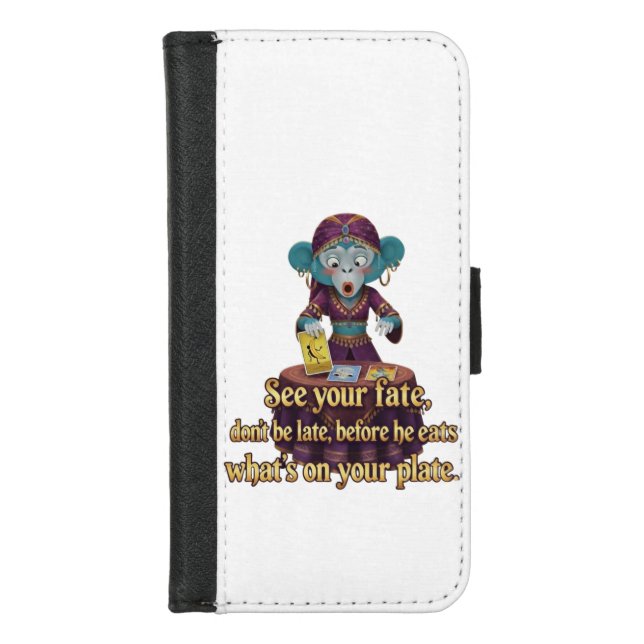 Funny Monkey Mystic iPhone Wallet Case (Front)