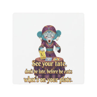 Funny Monkey Mystic Metal Print