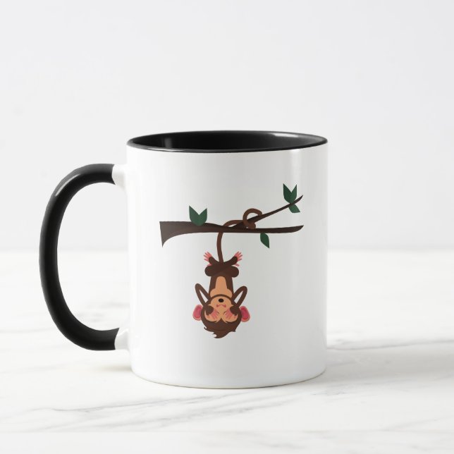 Funny Monkey Pattern Coffee Cups (Left)