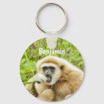 Funny Monkey Personalized Kids Name Keychain at Zazzle