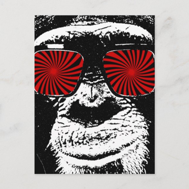 Funny monkey postcard (Front)