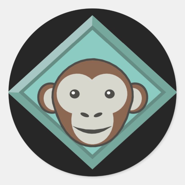 Funny Monkey Stickers (Front)