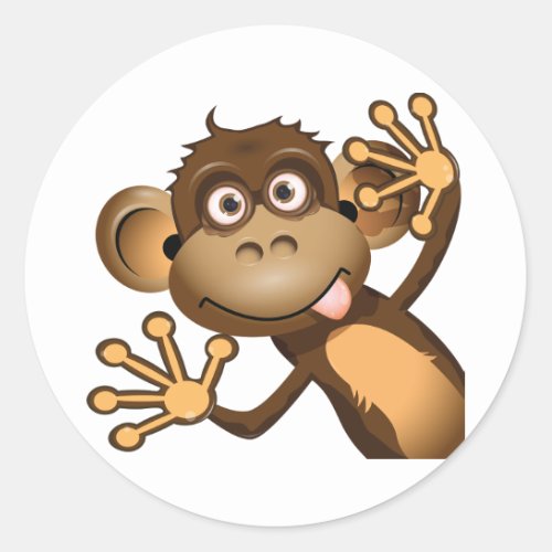 Funny Monkey Stickers
