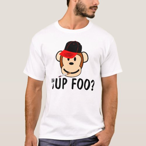 Funny Monkey T_shirts sup foo T_Shirt
