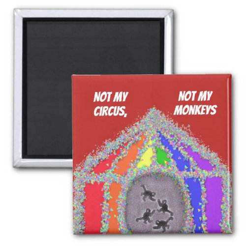 Funny monkeys  magnet