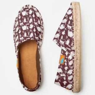Funny Monkeys Of White Color Espadrilles