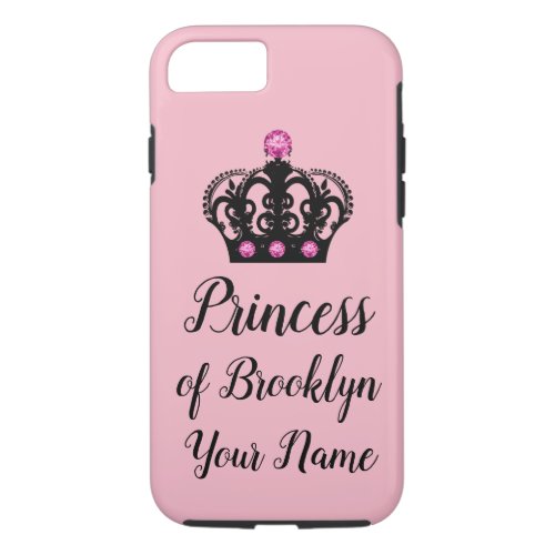 Funny Monogram Royal Princess iPhone 87 Case