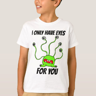 FUNNY MONSTER ALIEN BOYS T-SHIRTS 'EYES 4 YOU"