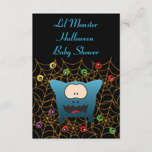 Funny Monster Baby Shower Invitation Cards