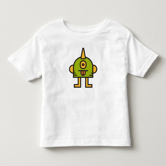funny monster character  toddler t-shirt (Front)