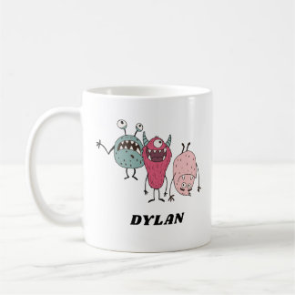 Funny Monster Friends Cute Colorful Personalized Coffee Mug