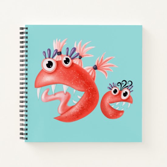 Funny Monster Friends Happy Silly Creatures Notebook
