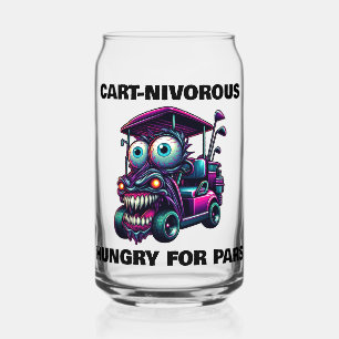 Funny Monster Golf Cart Gift Sports Fans Can Glass