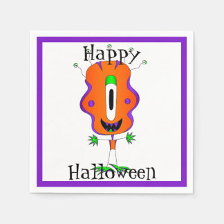 Funny, Monster, Halloween Napkins