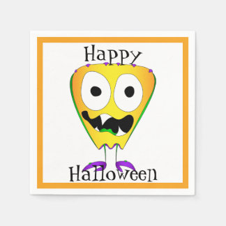 Funny, Monster, Halloween Napkins