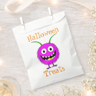 Funny, Monster, Halloween "Treats" Favor Bag