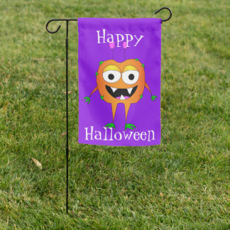 Funny, Monster, Happy Halloween Garden Flag