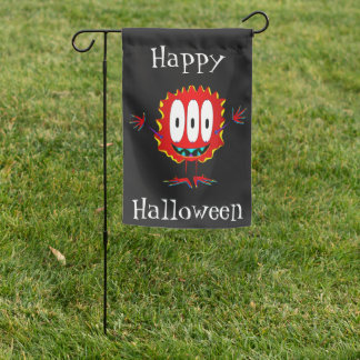 Funny, Monster, Happy Halloween Garden Flag