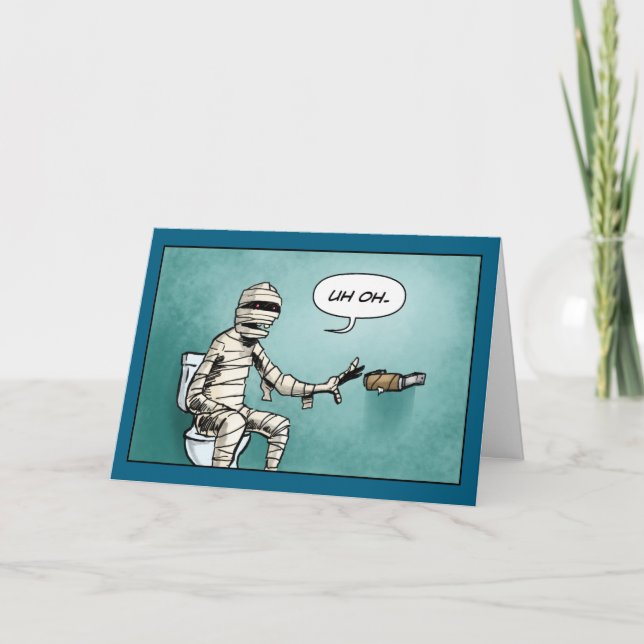 Funny Monster Mummy Card (Front)