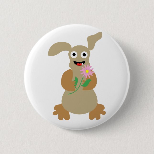 Funny monster pinback button (Front)